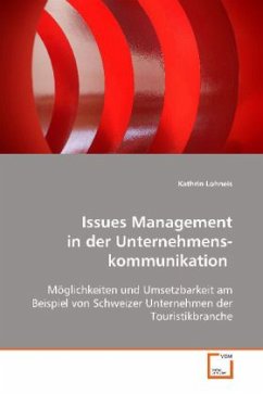 Issues Management in derUnternehmenskommunikation - Lohneis, Kathrin