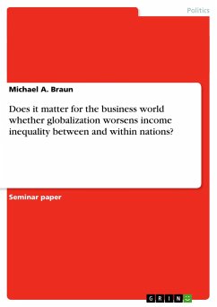 Does it matter for the business world whether globalization worsens income inequality between and within nations?