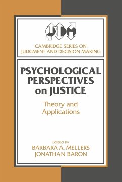 Psychological Perspectives on Justice