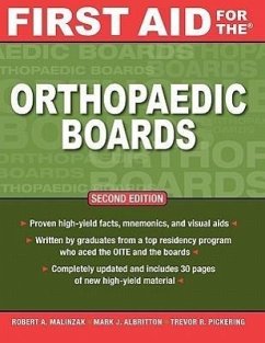 First Aid for the Orthopaedic Boards, Second Edition - Malinzak, Robert A; Albritton, Mark J; Pickering, Trevor R