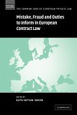 Mistake, Fraud and Duties to Inform in European Contract Law