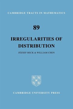 Irregularities of Distribution - Beck, Jozsef; Chen, William W. L.