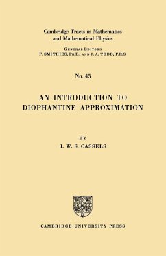Diophant Approx - Cassels, J. W. S.