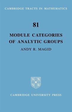 Module Categories of Analytic Groups - Magid, Andy R.