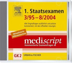 Mediscript, Kommentierte Examensfragen, GK 2. 1. Staatsexamen 3/95-8/2004 - Mediscript - Prüfungs-CD-ROM GK 2: 1. Staatsexamen 3/95-8/2004