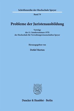 Probleme der Juristenausbildung. - Merten, Detlef (Hrsg.)