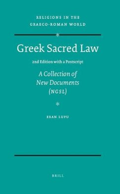 Greek Sacred Law (2nd Edition with a Postscript) - Lupu, Eran