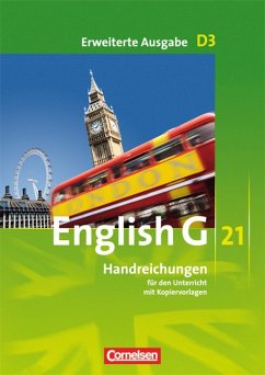 Cover English G 21, Handreichungen für den Unterricht mit Kopiervorlagen, D3, Erweiterte Ausgabe