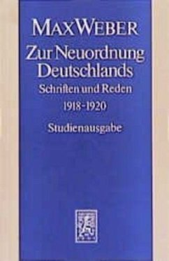 Zur Neuordnung Deutschlands - Weber, Max