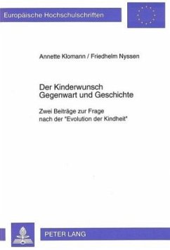 Cover Der Kinderwunsch- Gegenwart und Geschichte