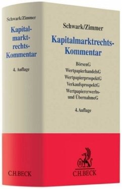 Kapitalmarktrechts-Kommentar (KapMR) - Schwark, Eberhard / Zimmer, Daniel (Hrsg.). Adaptiert vonBeck, Heiko/Fett, Torsten/Heidelbach, Anna et al.