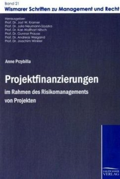 Projektfinanzierungen im Rahmen des Risikomanagements von Projekten - Przybilla, Anne