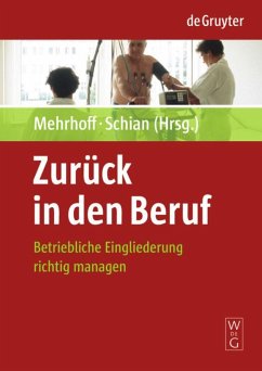 Zurück in den Beruf - Mehrhoff, Friedrich;Schian, Hans-Martin