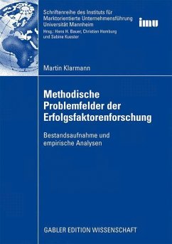 Methodische Problemfelder der Erfolgsfaktorenforschung - Klarmann, Martin