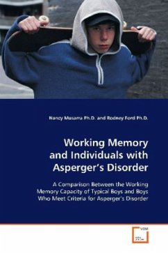 Working Memory and Individuals with Asperger's Disorder - Musarra, Nancy