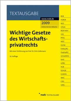 Cover Wichtige Gesetze des Wirtschaftsprivatrechts