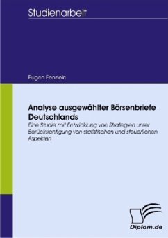Analyse ausgewählter Börsenbriefe Deutschlands - Fenzlein, Eugen