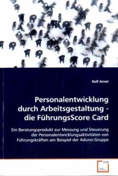 Cover Personalentwicklung durch Arbeitsgestaltung - die FührungsScore Card