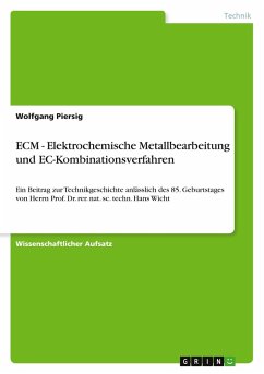 Cover ECM - Elektrochemische Metallbearbeitung und EC-Kombinationsverfahren