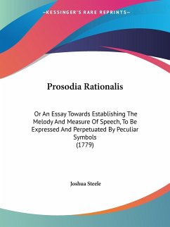 Prosodia Rationalis - Steele, Joshua