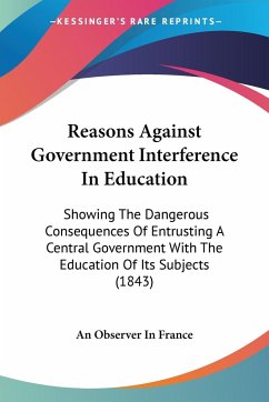 Reasons Against Government Interference In Education - An Observer In France