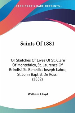 Saints Of 1881 - Lloyd, William