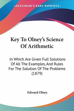 Key To Olney's Science Of Arithmetic - Olney, Edward