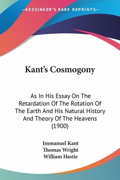 Cover Kant's Cosmogony