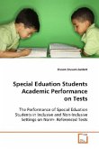 Special Eduation Students Academic Performance on Tests