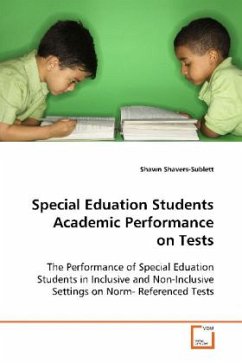 Special Eduation Students Academic Performance on Tests - Shavers-Sublett, Shawn