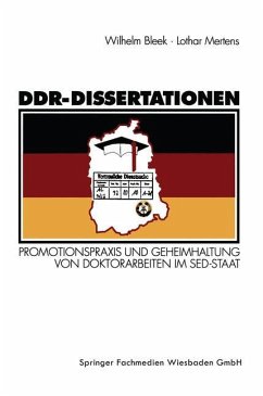 DDR-Dissertationen - Bleek, Wilhelm; Mertens, Lothar