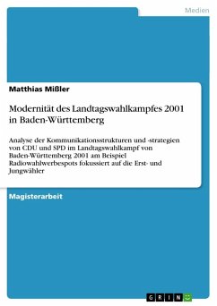 Modernität des Landtagswahlkampfes 2001 in Baden-Württemberg