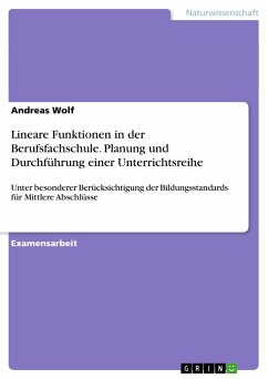 Lineare Funktionen in der Berufsfachschule. Planung und Durchführung einer Unterrichtsreihe - Wolf, Andreas