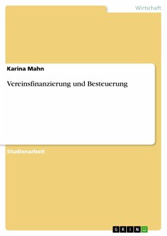 Vereinsfinanzierung und Besteuerung