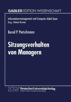 Sitzungsverhalten von Managern - Pietschmann, Bernd P.