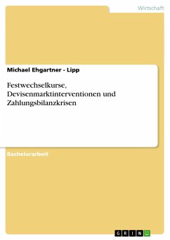 Festwechselkurse, Devisenmarktinterventionen und Zahlungsbilanzkrisen - Ehgartner-Lipp, Michael
