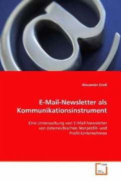 E-Mail-Newsletter als Kommunikationsinstrument - Groß, Alexander