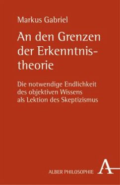 Cover An den Grenzen der Erkenntnistheorie