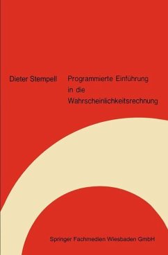 Programmierte Einführung in die Wahrscheinlichkeitsrechnung - Stempell, Dieter