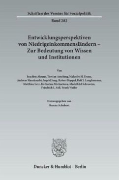 Cover Entwicklungsperspektiven von Niedrigeinkommensländern - Zur Bedeutung von Wissen und Institutionen.