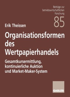 Organisationsformen des Wertpapierhandels - Theissen, Erik