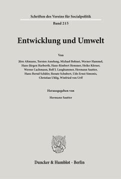Entwicklung und Umwelt. - Sautter, Hermann (Hrsg.)