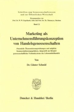 Cover Marketing als Unternehmensführungskonzeption von Handelsgenossenschaften.