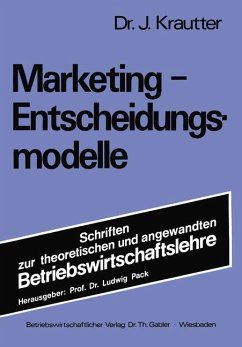 Marketing-Entscheidungsmodelle - Krautter, Jochen