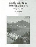 Study Guide & Working Papers for Use with College Accounting Chapters 1-13