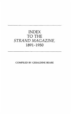 Index to the Strand Magazine, 1891-1950. - Beare, Geraldine