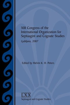 XIII Congress of the International Organization for Septuagint and Cognate Studies