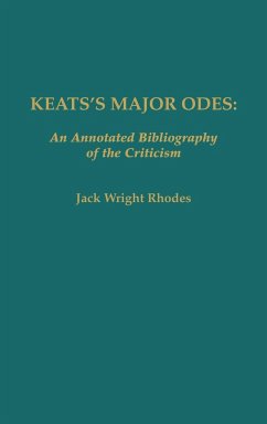 Keats's Major Odes - Rhodes, Jack Wright