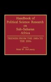 Handbook of Political Science Research on Sub-Saharan Africa