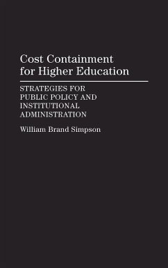 Cost Containment for Higher Education - Simpson, William Brand